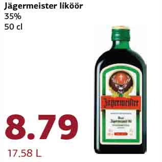 Allahindlus - Jägermeister liköör 35% 50 cl