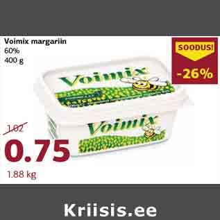 Скидка - Маргарин Voimix 60% 400 г