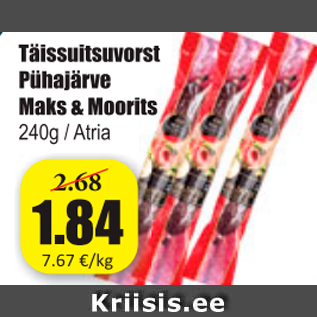 Allahindlus - Täissuitsuvorst Pühajärve Maks&Moorits