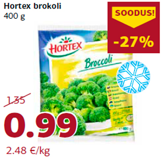 Allahindlus - Hortex brokoli 400 g