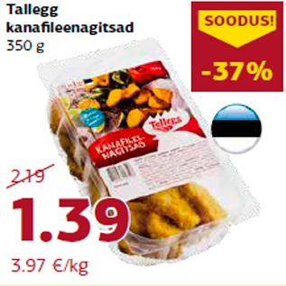 Allahindlus - Tallegg kanafileenagitsad 350 g