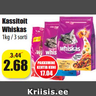 Allahindlus - Kassitoit Whiskas