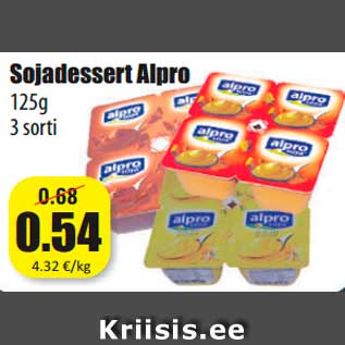 Скидка - Соевый десерт Alpro