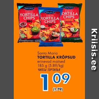 Allahindlus - Šanta Maria TORTILLA KRÕPSUD