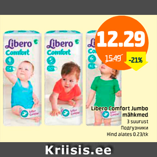 Allahindlus - Libero Comfort Jumbo mähkmed