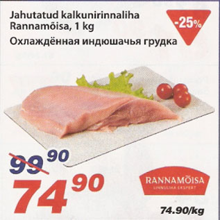 Скидка - Охлаждённая индюшачья грудка