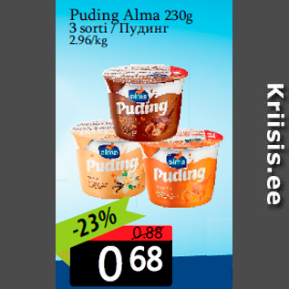 Allahindlus - Puding Alma