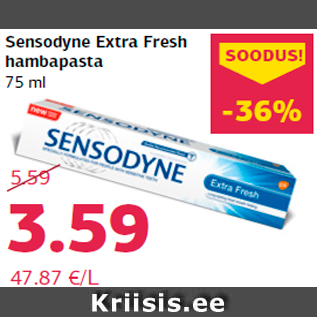 Allahindlus - Sensodyne Extra Fresh hambapasta 75 ml