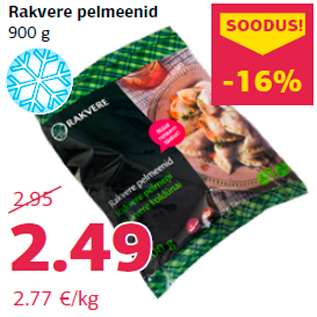 Allahindlus - Rakvere pelmeenid 900 g