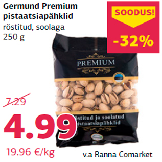 Allahindlus - Germund Premium pistaatsiapähklid