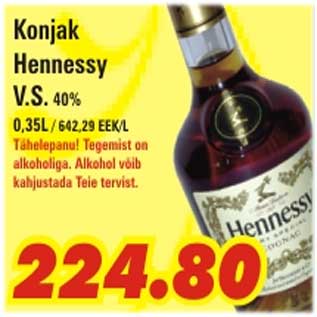 Allahindlus - Konjal hennessy V.S