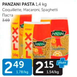 Allahindlus - PANZANI PASTA 1,4 KG