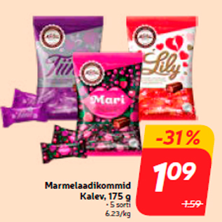 Allahindlus - Marmelaadikommid Kalev, 175 g