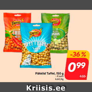 Allahindlus - Pähklid Taffel, 150 g