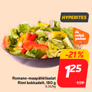 Allahindlus - Romano-maapähklisalat Rimi kokkadelt, 180 g