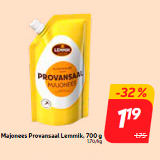 Allahindlus - Majonees Provansaal Lemmik, 700 g