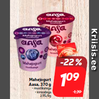 Allahindlus - Mahejogurt Aasa, 370 g