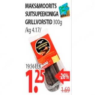 Allahindlus - Maks&Moorits suitsupeekoniga grillvorstid