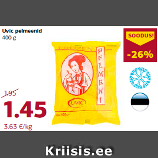 Allahindlus - Uvic pelmeenid 400 g