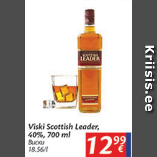 Allahindlus - Viski Scottish Leader, 40%, 700 ml