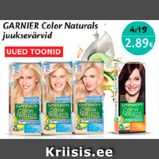 Allahindlus - Garnier Colir Naturals juuksevärvid