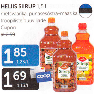 Allahindlus - HELIIS SIIRUP 1,5 L