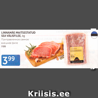 Allahindlus - LINNAMÄE MAITSESTATUD SEA VÄLISFILEE, kg