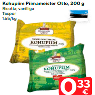 Allahindlus - Kohupiim Piimameister Otto, 200 g