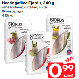 Allahindlus - Heeringafilee Fjord’s, 240 g