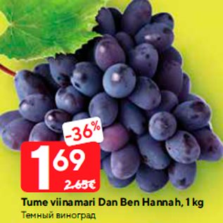 Allahindlus - Tume viinamari Dan Ben Hannah, 1 kg