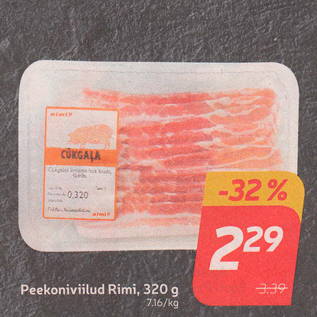 Allahindlus - Peekoniviilud Rimi, 320 g