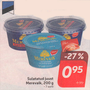 Allahindlus - Sulatatud juust Merevaik, 200 g