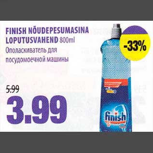 Allahindlus - FINISH NÕUDEPESUMASINA L0PUTUSVAHEND 800ml