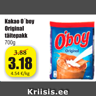 Allahindlus - Kakao O`boy Original täitepakk 700 g