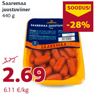 Скидка - Сосиски с сыром 440 г