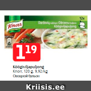 Allahindlus - Köögiviljapuljong