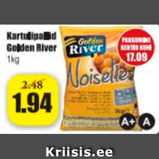 Скидка - Картофельные шарики Golden River 1 кг