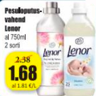 Allahindlus - Pesuloputusvahend Lenor