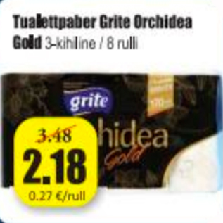 Скидка - Туалетная бумага Grite Orchidea Gold