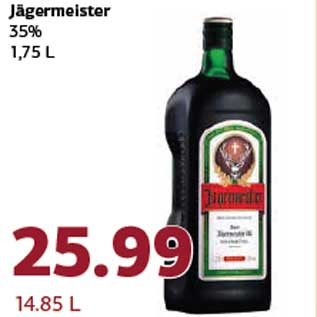 Скидка - Ликёр Jägermeister 35% 1,75 л