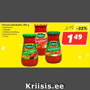 Allahindlus - Panzani pastakaste, 400 g
