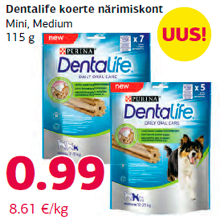 Allahindlus - Dentalife koerte närimiskont