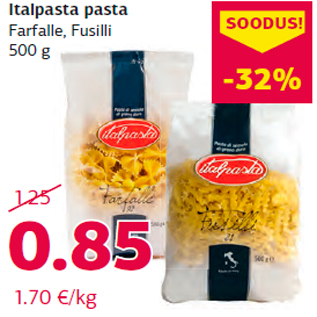 Allahindlus - Italpasta pasta