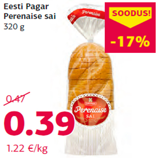 Allahindlus - Eesti Pagar Perenaise sai 320 g