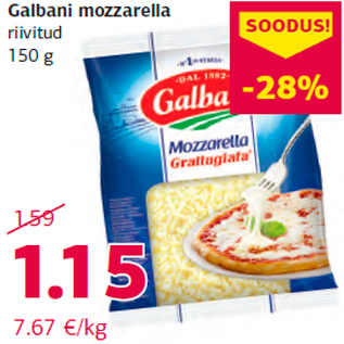 Allahindlus - Galbani mozzarella