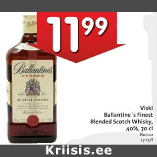Allahindlus - Viski Ballantine`s Finest Biended Scotch Whisky