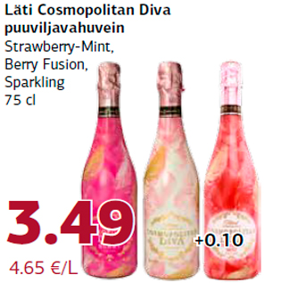 Allahindlus - Läti Cosmopolitan Diva puuviljavahuvein