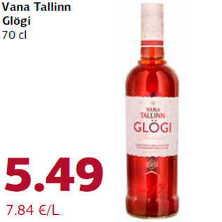 Allahindlus - Vana Tallinn Glögi 70 cl