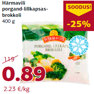 Allahindlus - Härmavili porgand-lillkapsasbrokkoli 400 g