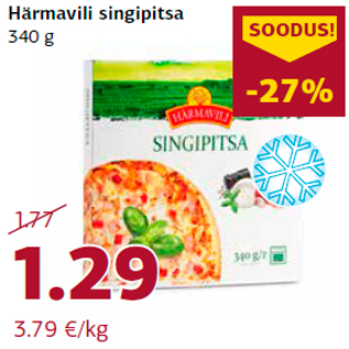 Allahindlus - Härmavili singipitsa 340 g